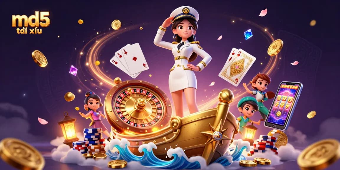 Experience excitement in md5 tài xỉu with dynamic 3D casino elements and a captivating scene.