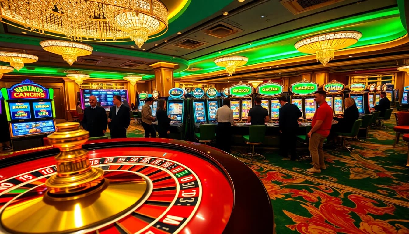 Experience the thrill of winning at link gacor slots and casino games with vibrant visuals of excitement.