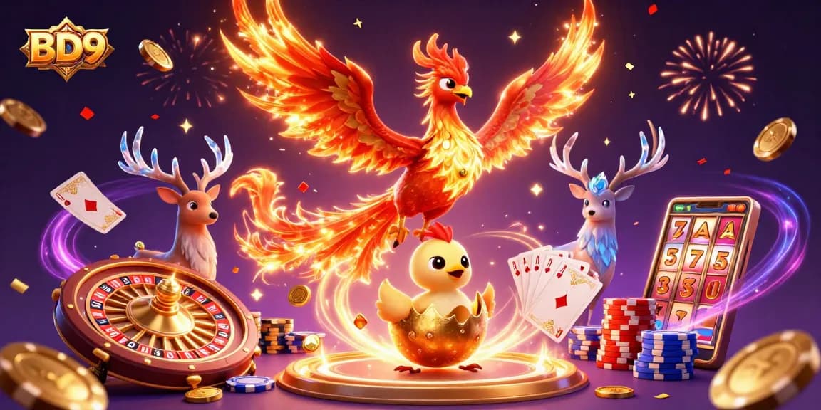 Engage with BD9's thrilling games through a vibrant 3D casino experience.