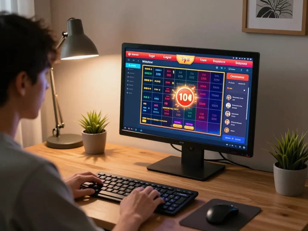 Place bets on togel singapore results displayed on a laptop during an online gaming session.
