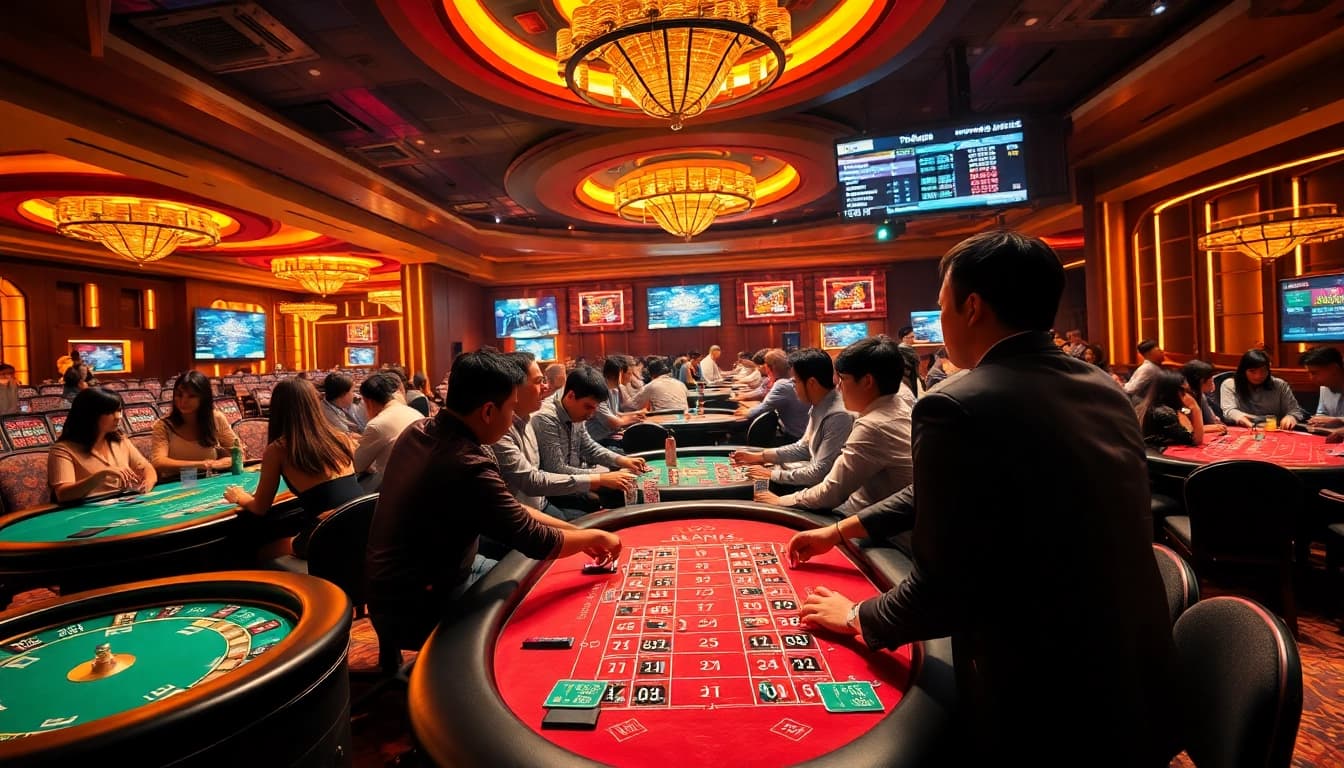 Players enjoying thrilling games at 789bet.events casino, showcasing the excitement of online betting.