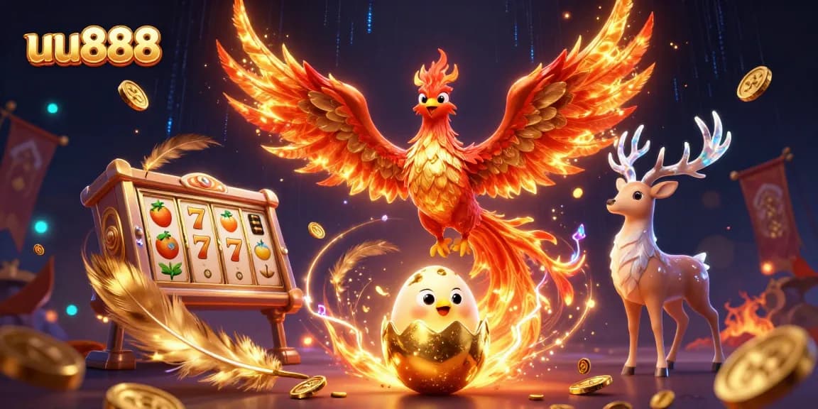 Spin the reels of uu888 with dynamic golden phoenix and jackpot symbols, immersing in the excitement.