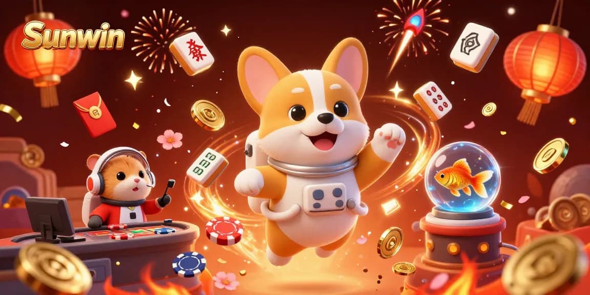 Play exciting casino games at Sunwin, featuring colorful characters and dynamic elements.