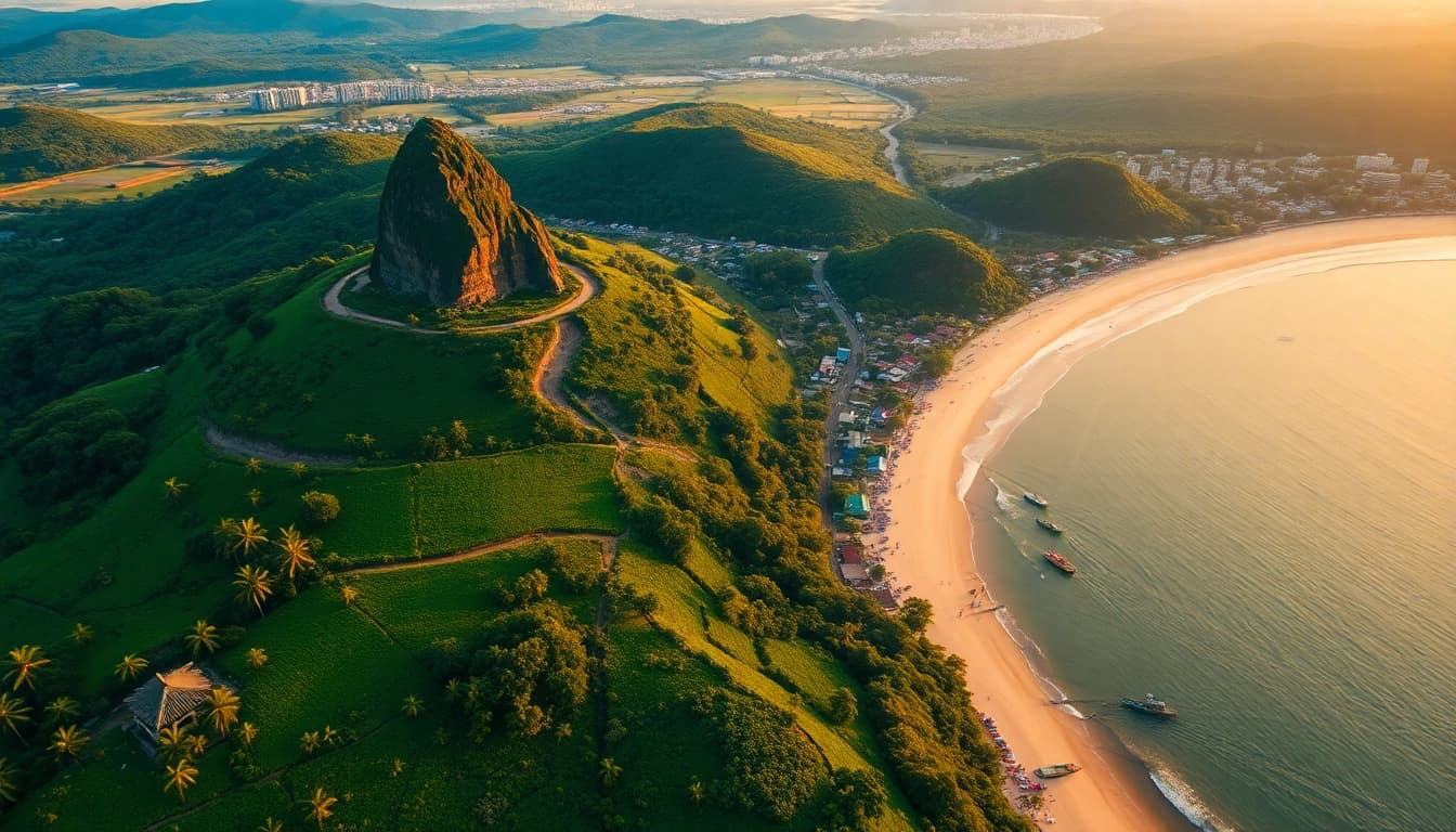 Lanka Ad showcasing the beauty of Sri Lanka's landscapes with vibrant tea plantations and stunning coastlines.