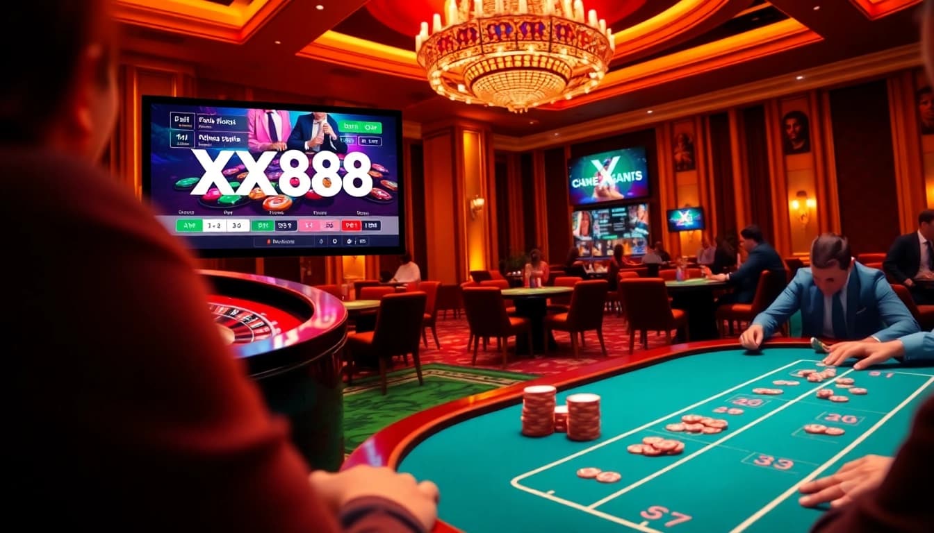 Engage with thrilling action at xx88 casino, featuring dynamic poker games and roulette.