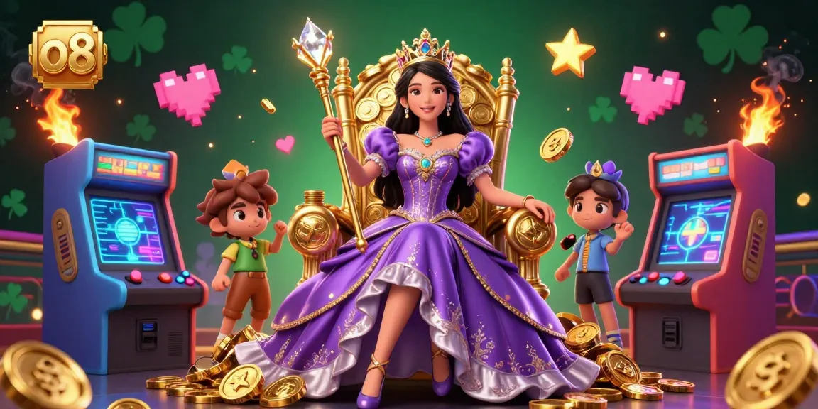 Engage in exciting gaming adventures at o8, showcasing a vibrant casino atmosphere with lively characters and game elements.
