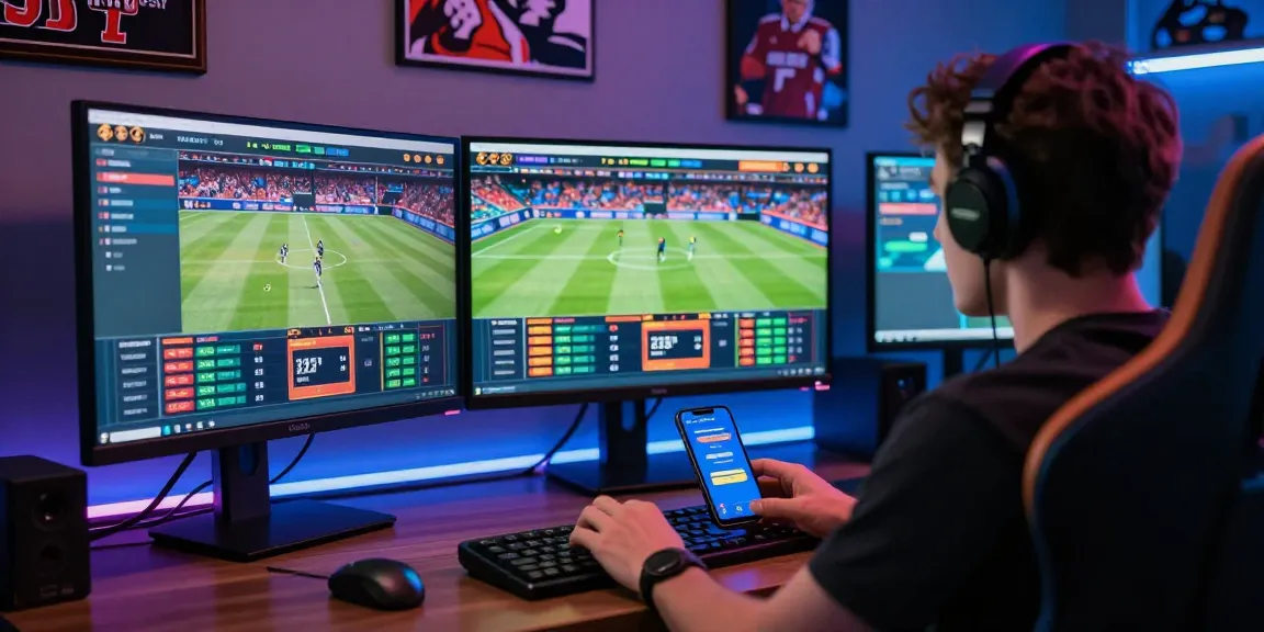 Exciting online betting experience showcasing OPEN888 platform with live sports on multiple screens.