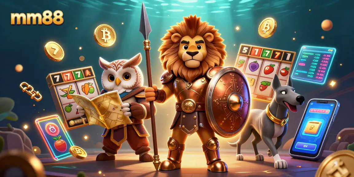 Engage with mm88 and dive into thrilling slots with captivating 3D characters and neon crypto elements.