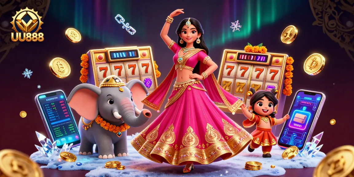 Win exciting jackpots at UU888 with vibrant casino-themed 3D illustration.