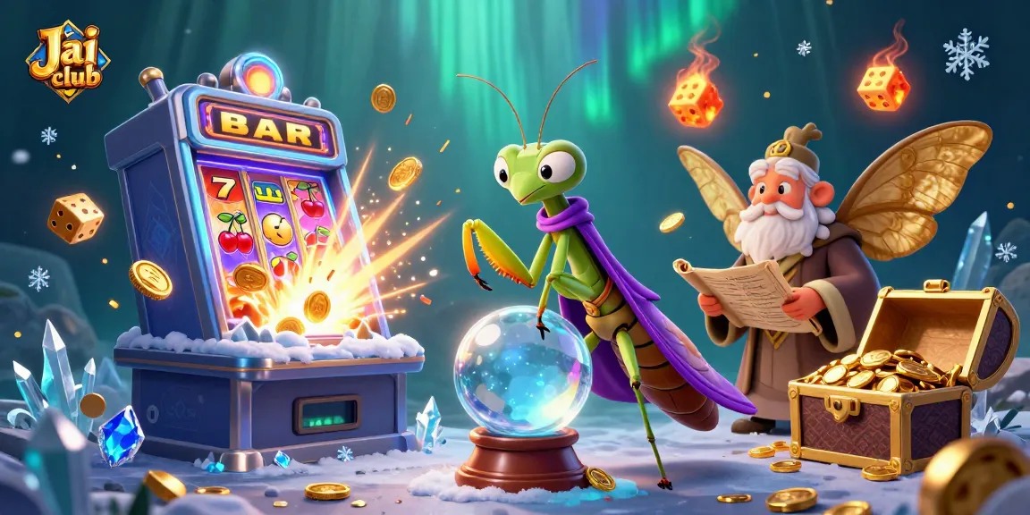 Engage in thrilling gameplay on Jai club with vibrant slot machines and magical characters.