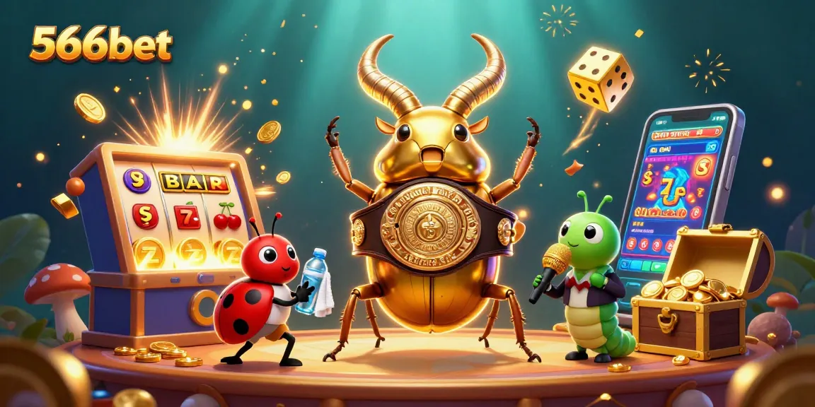 Engage with vibrant 566bet gaming visuals featuring dynamic characters and exciting casino elements.