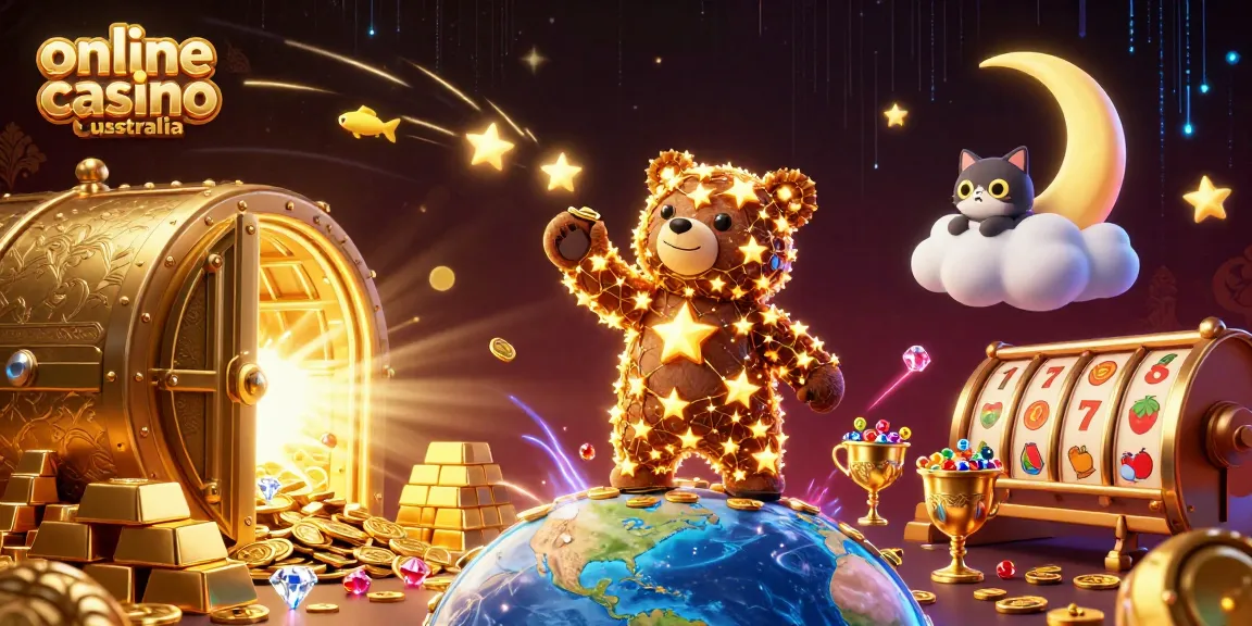 Engage in exciting gameplay at an online casino Australia with treasures and vibrant casino elements.