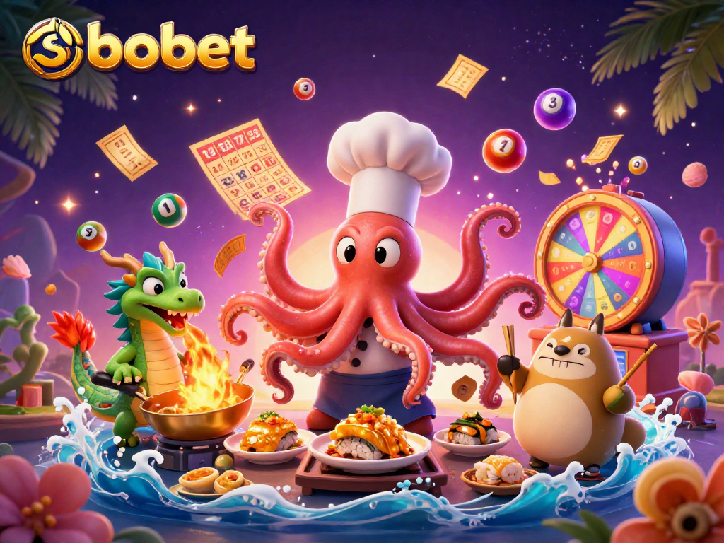 Experience sbobet betting with dynamic sports elements in a vibrant, engaging 3D scene.