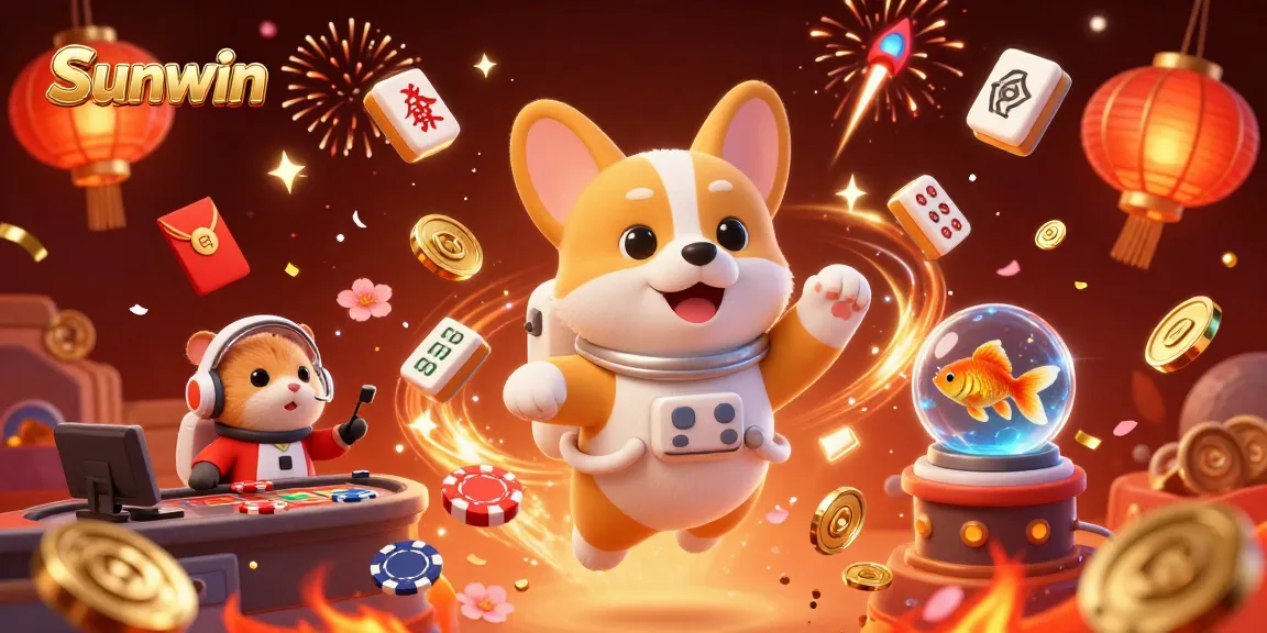 Play exciting casino games at Sunwin, featuring colorful characters and dynamic elements.