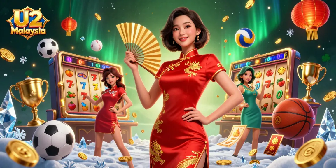 Engage in exciting slot gaming at U2 Malaysia with vibrant visuals, lucky elements, and a captivating atmosphere.