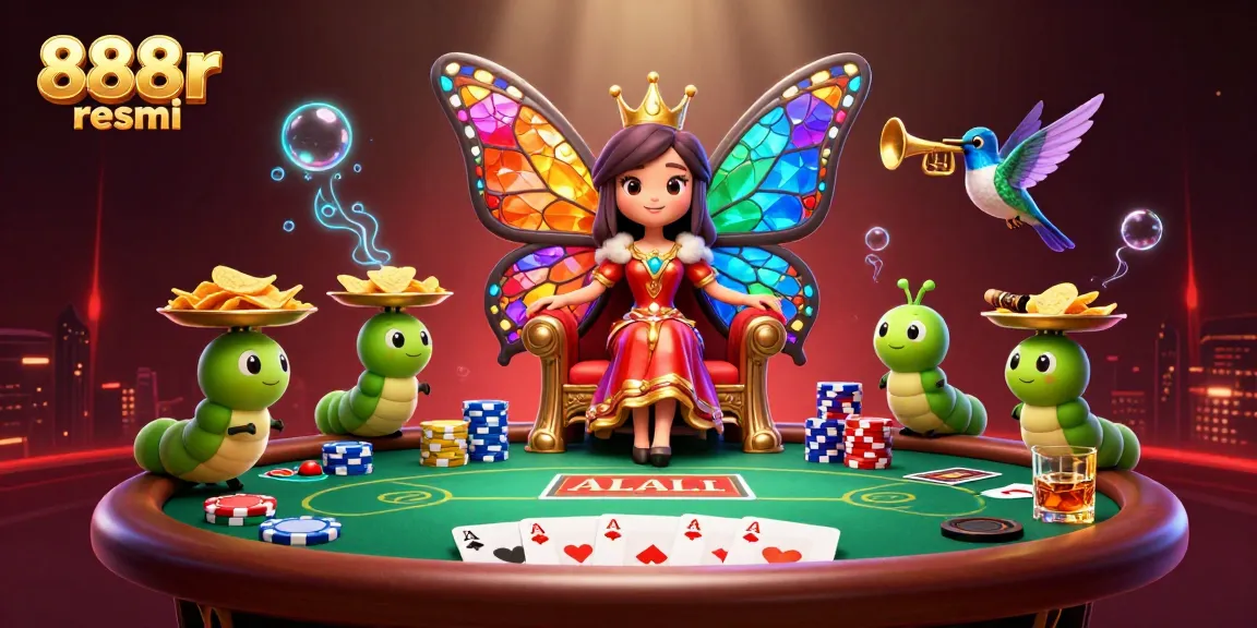 Engage in optimal play with 888r resmi illustrated in a vibrant, bustling casino scene.