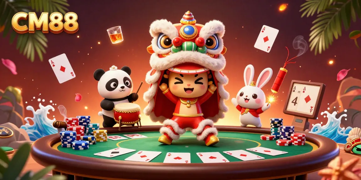Engage in exhilarating gameplay at CM88 with vibrant characters and poker excitement.
