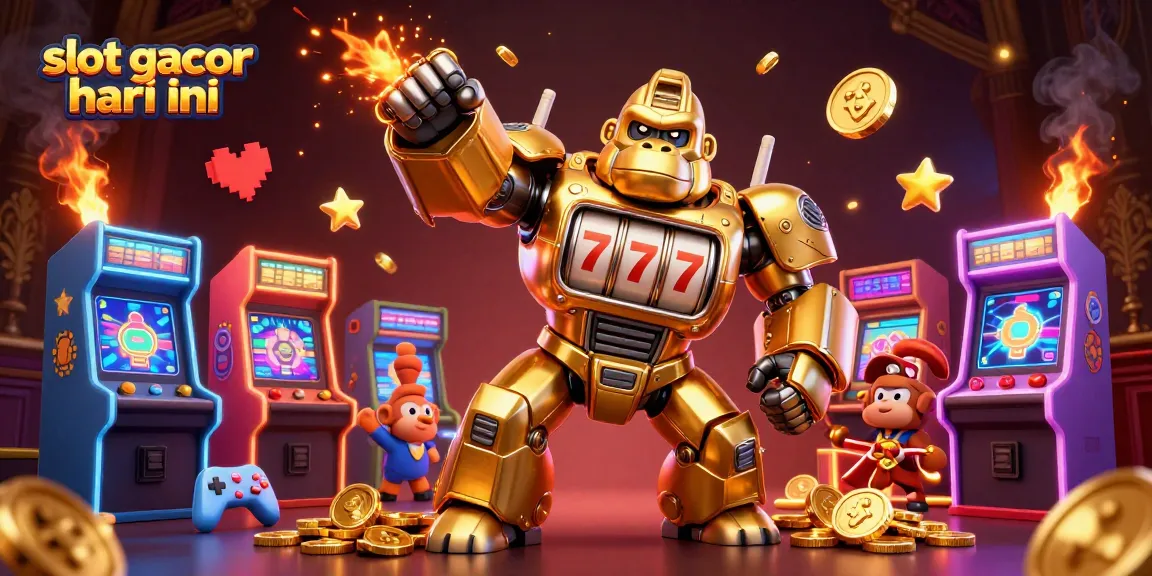 Engage with slot gacor hari ini excitement in this ultra-detailed 3D casino illustration.