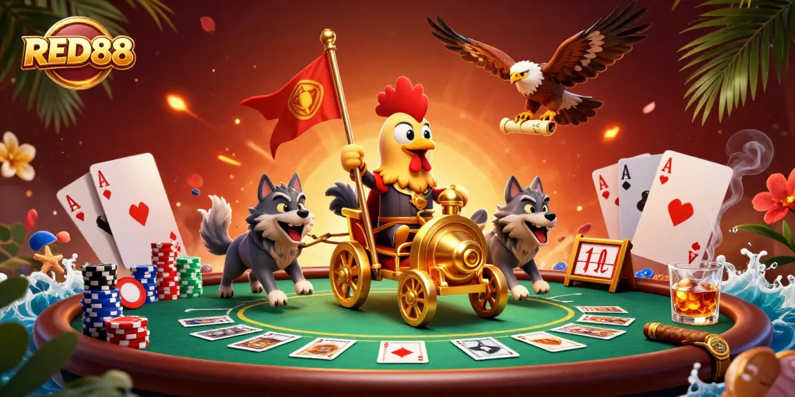 Engage with exhilarating poker action at RED88, featuring dramatic card reveals and high-stakes excitement.