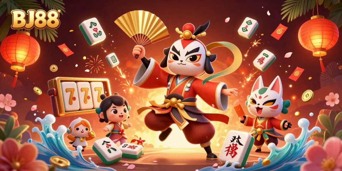 Experience the excitement of BJ88 with 3D characters and dynamic gambling elements.