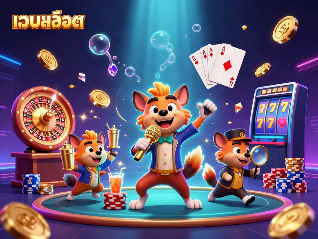 เล่นเกมสล็อตอย่างสนุกสนานกับเว็บสล็อต พร้อมกลุ่มไฮยีน่าที่ตลกขบขัน