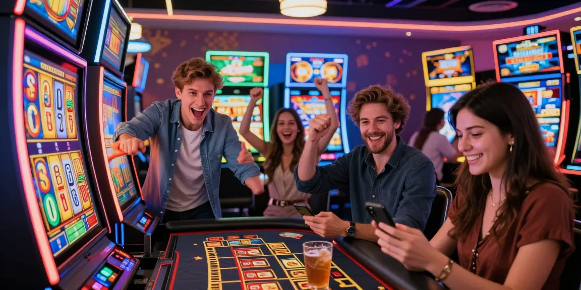 Players enjoying the excitement of credit card casinos featured on https://dea.org.uk with vibrant games and engaging atmosphere.