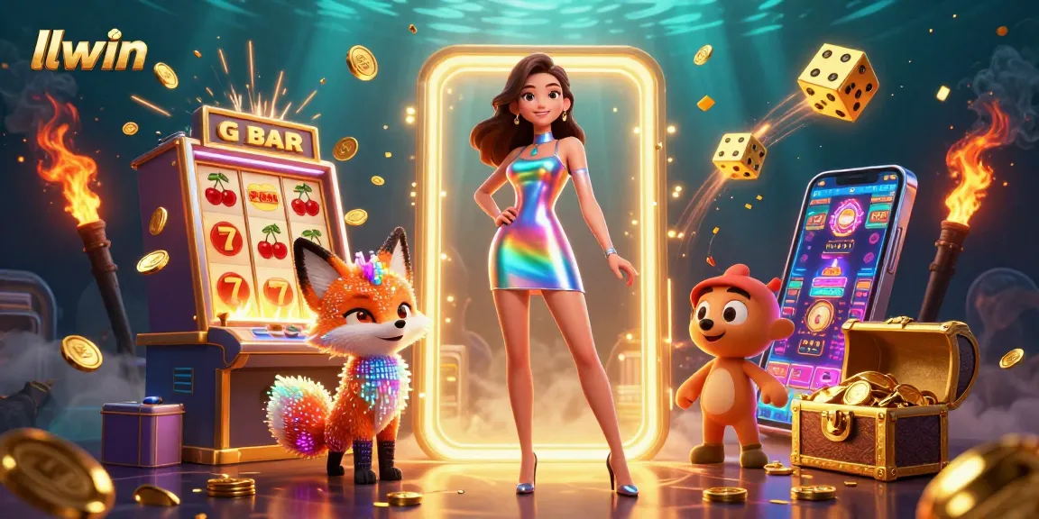 Spin the reels at llwin's dazzling casino, where vibrant colors and jackpots burst forth!