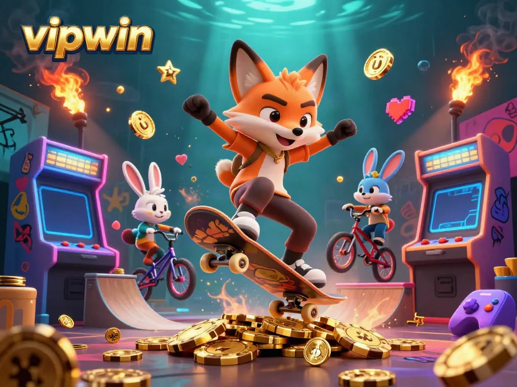 Experience thrilling gameplay with vipwin featuring dynamic casino elements and vibrant characters.