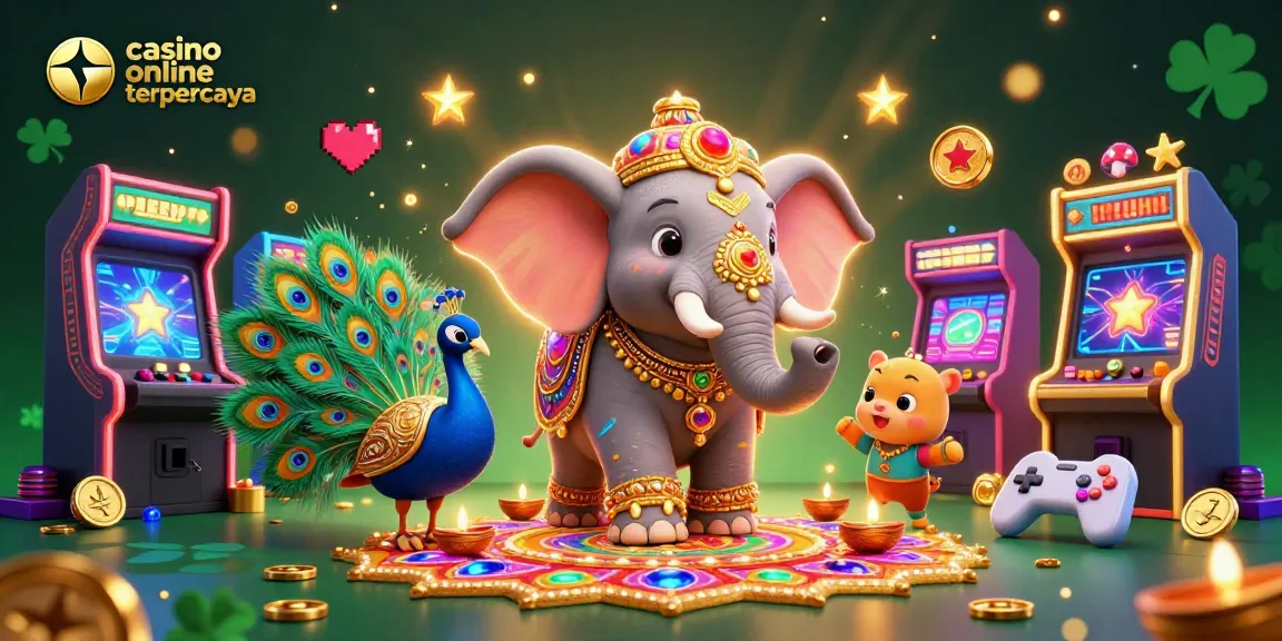 Experience the vibrant energy of casino online terpercaya with a colorful 3D illustration featuring dynamic gaming elements.