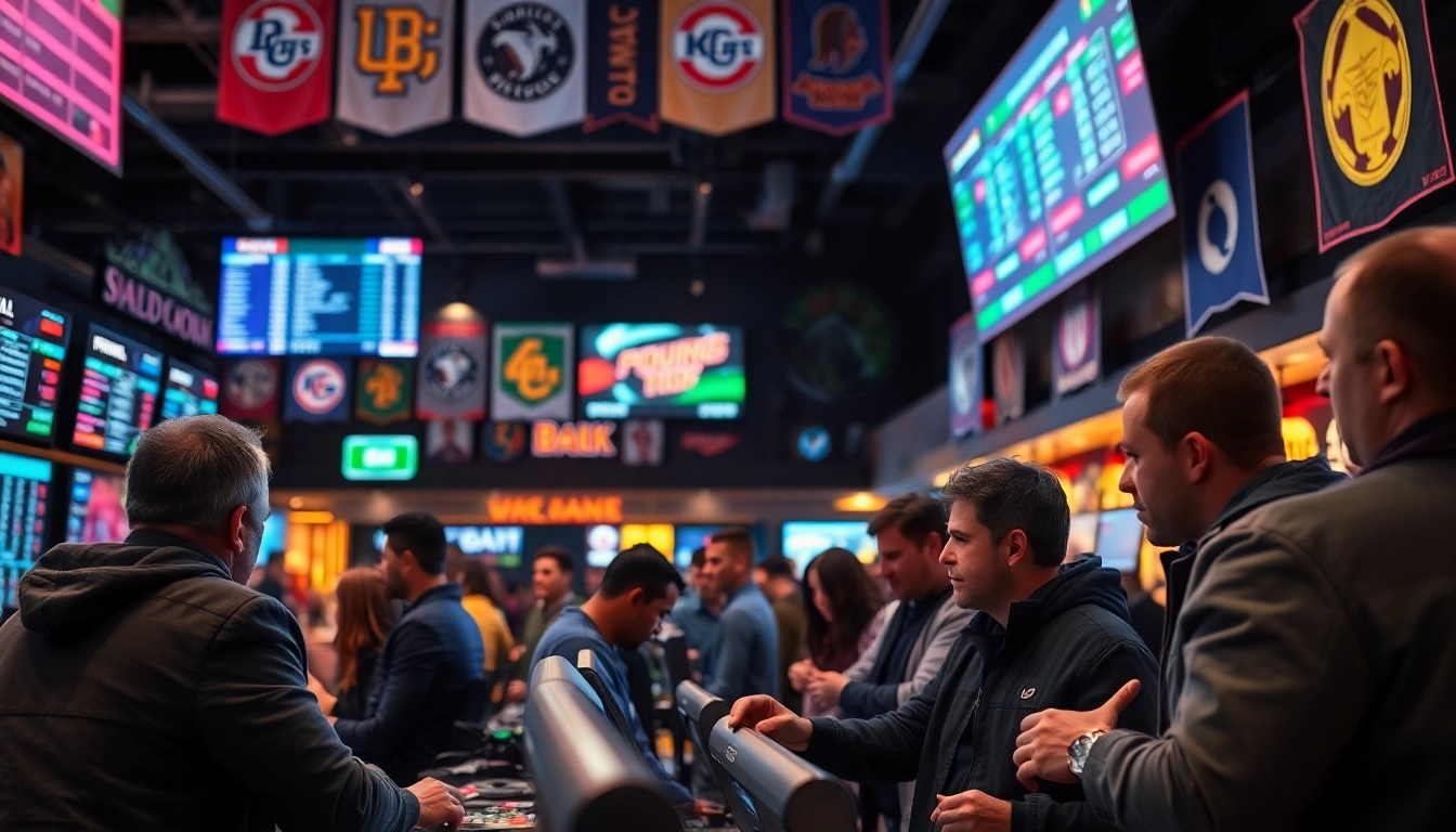 Engage in Sports Betting with expert insights and real-time odds in a lively sportsbook environment.