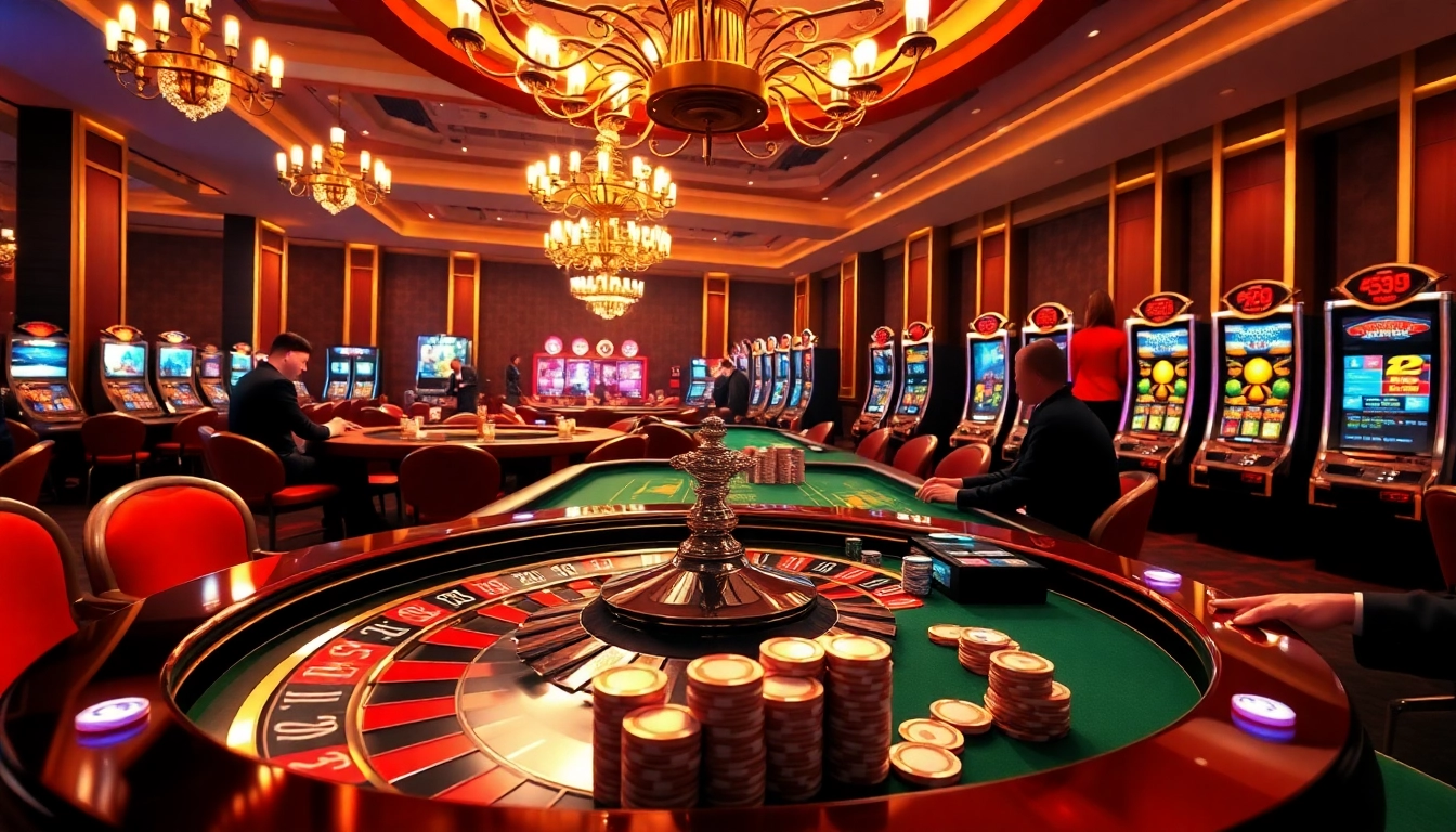 Experience the luxury of casino gaming with OK8386 featuring roulette, poker, and slot machines.