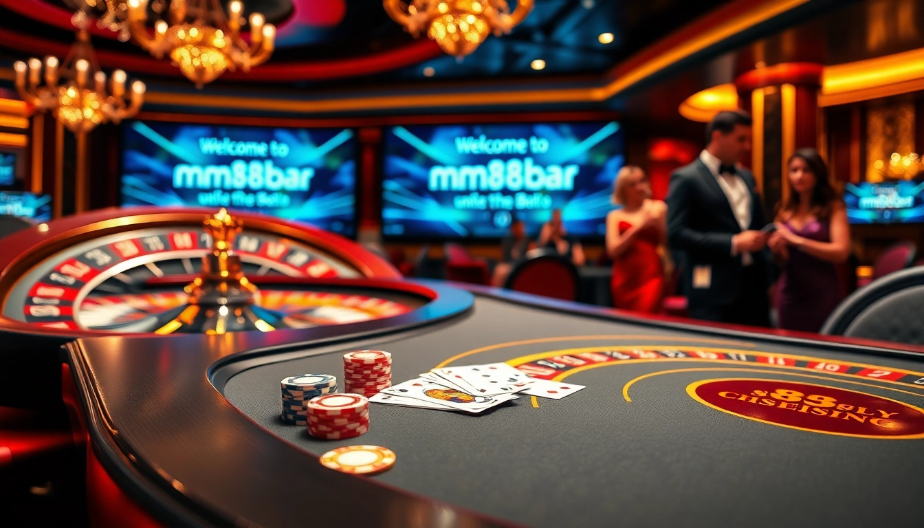 Experience the thrill of gameplay at https://mm88.bar/ with colorful chips and exciting casino tables.