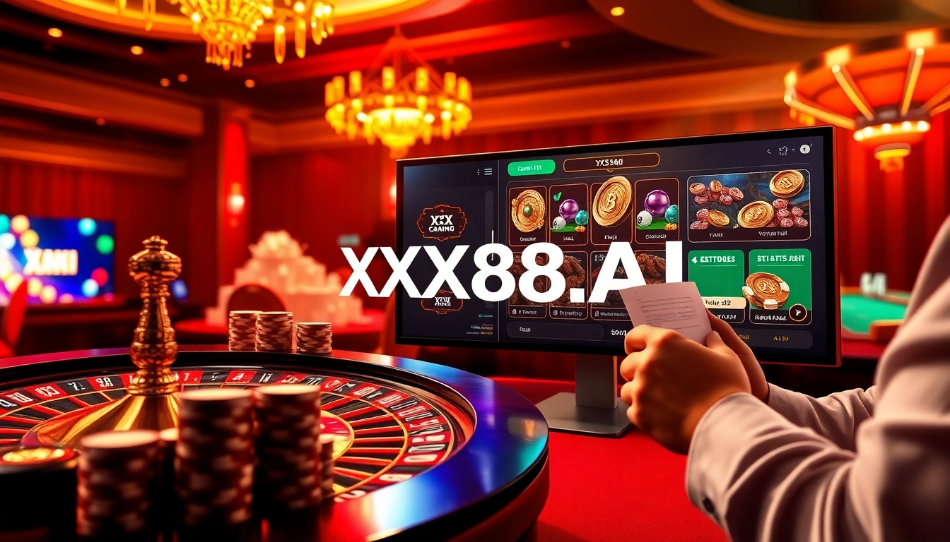Join the thrill of online gaming at XX88.AI with dynamic roulette action under vibrant lights.