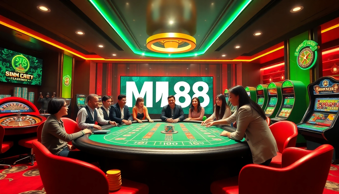 Experience thrilling gameplay at MM 88 with poker chips and roulette wheels.