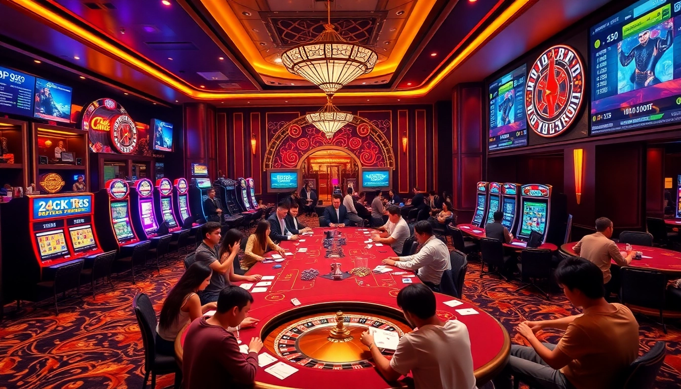 Experience thrilling gaming action at https://mm88.vegas/ with vibrant casino tables and dynamic slot machines.