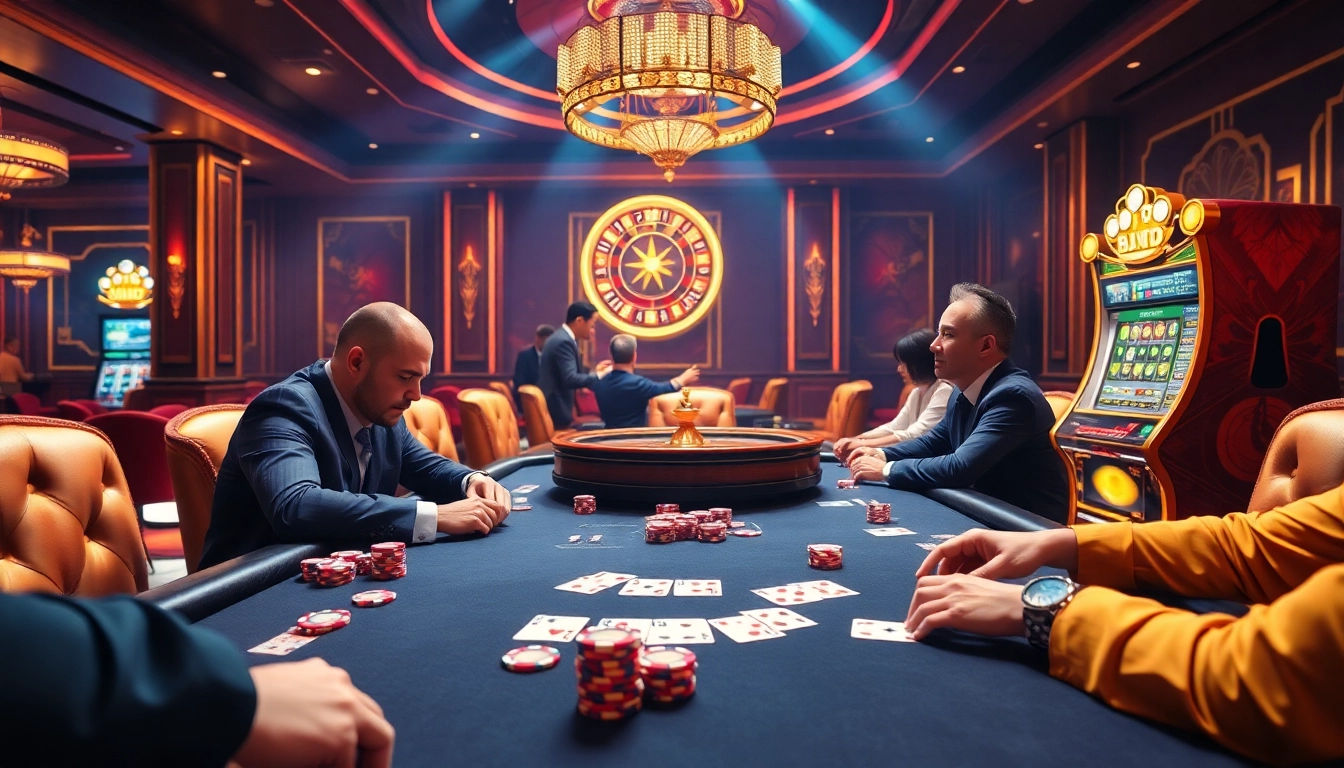 Play poker at https://xx88casino.com with vibrant chips, cards, and an exciting casino atmosphere.