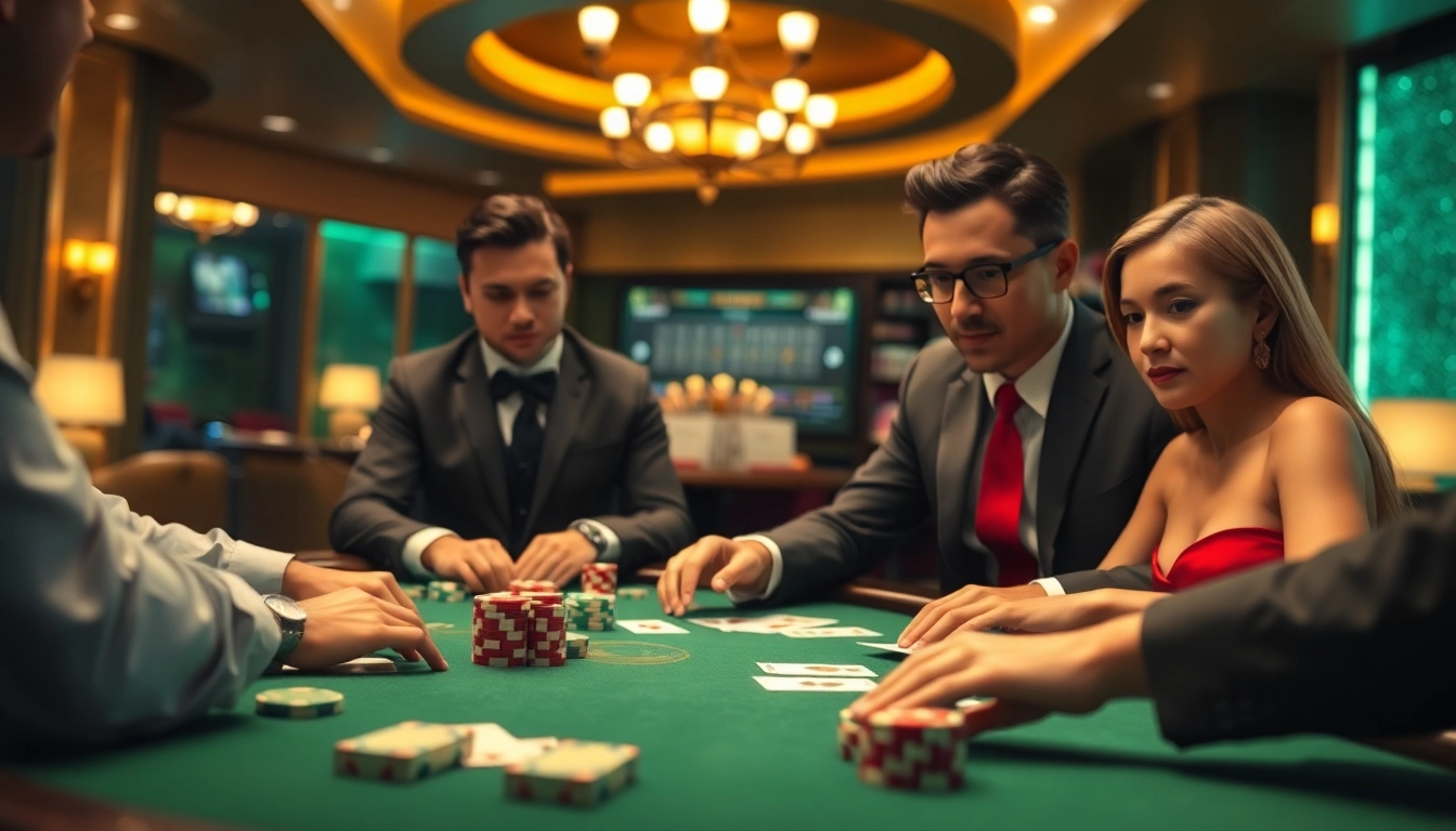Experience the excitement of online gambling at https://nh88.net/ with vibrant poker gameplay and luxurious casino elements.
