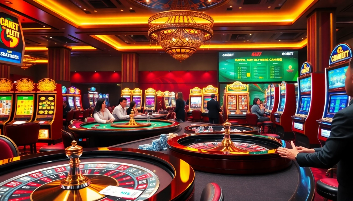 Experience the excitement at SOIBET with colorful poker chips and roulette.