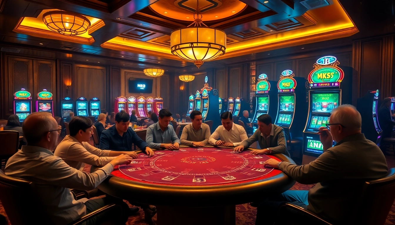 Experience the thrill of MK8 เครดิตฟรี at a luxurious casino poker table.