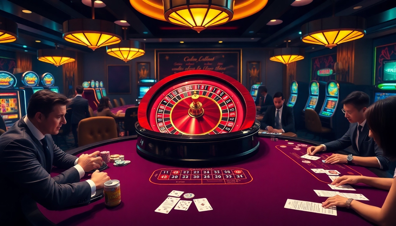 Experience the thrill of gambling with https://kk55.fit/, featuring a high-stakes roulette wheel and poker action.