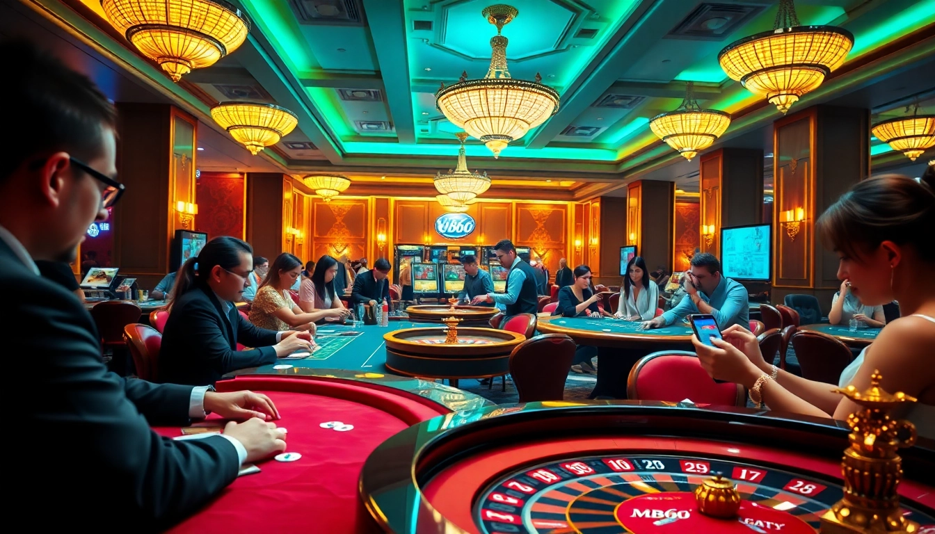 Enjoying thrilling MB66 gaming experiences at a luxurious online casino table.