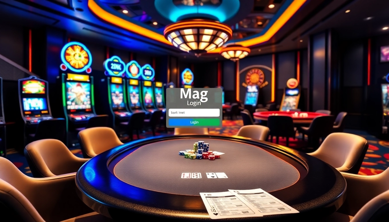 Experience the thrill of casino excitement with Mag Login access at luxurious gaming tables.