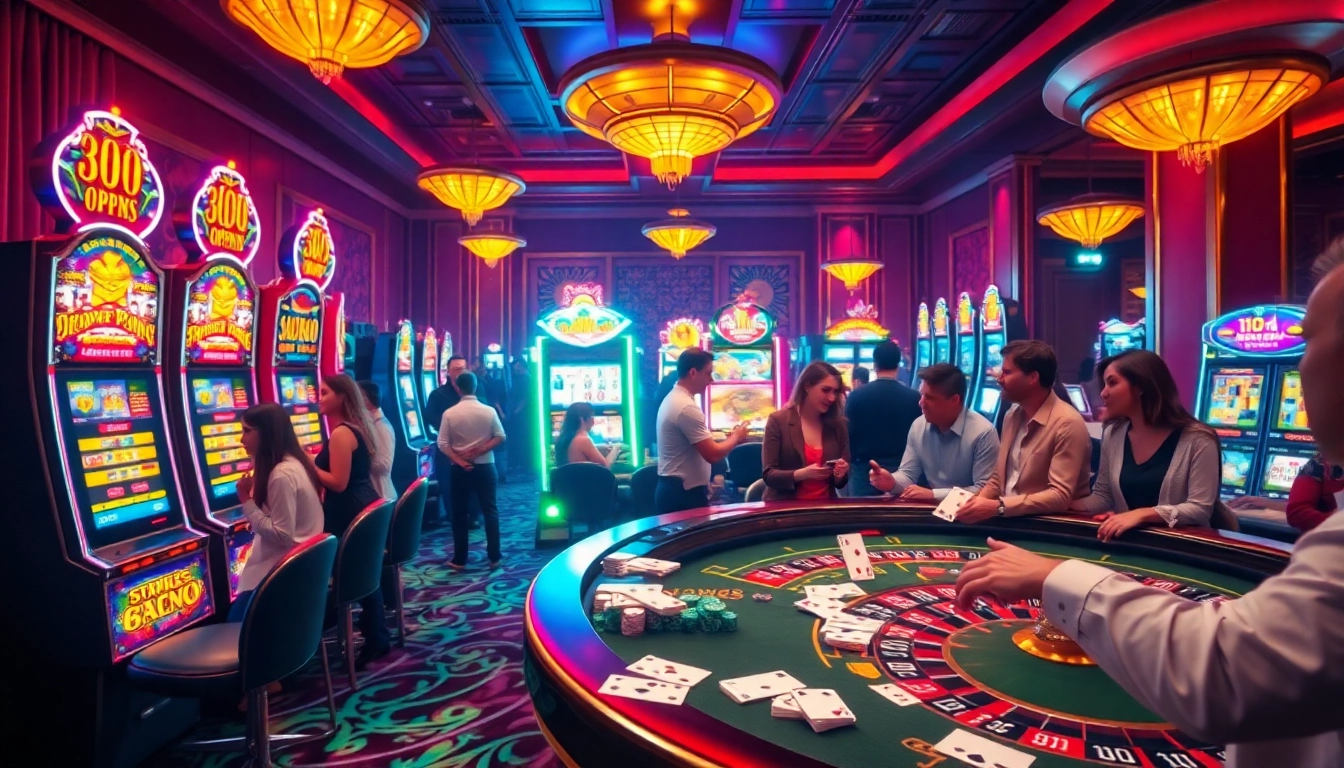 Experience the thrill of idnslot as players celebrate big wins at vibrant casino slot machines.