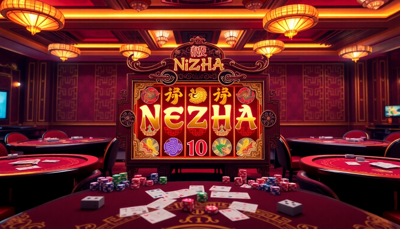 Engage with the thrilling สล็อต Nezha slot game featuring casino elements and vibrant designs.