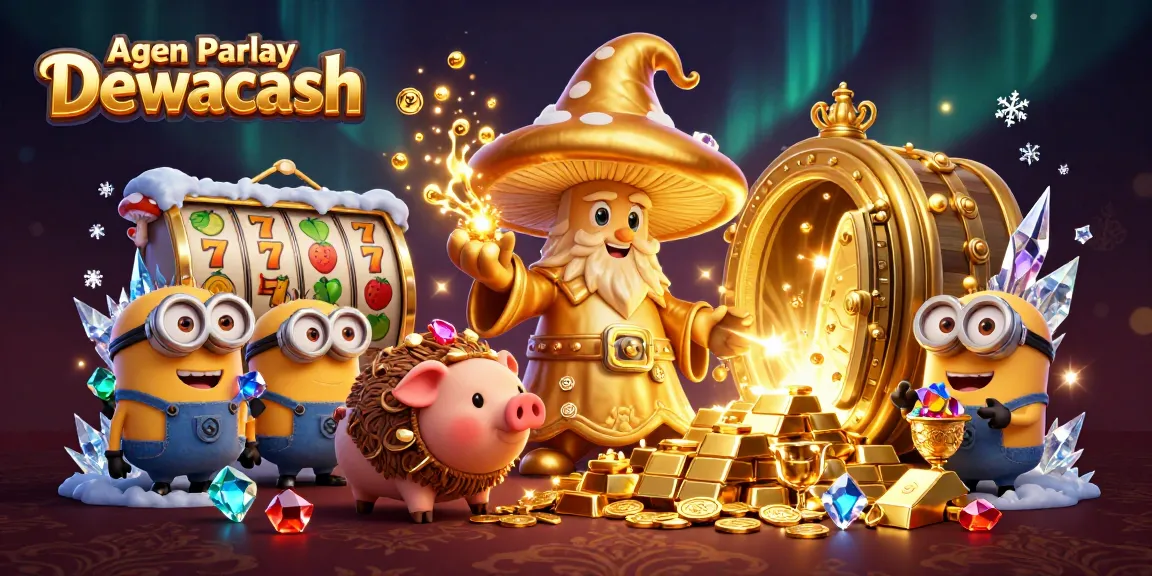 Agen Parlay Dewacash enhances your gaming with vibrant 3D characters, slots, and treasures.