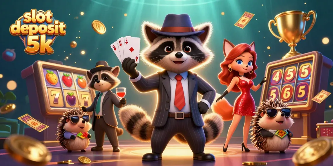 Experience thrilling action with slot deposit 5k through dynamic 3D casino characters and elements.